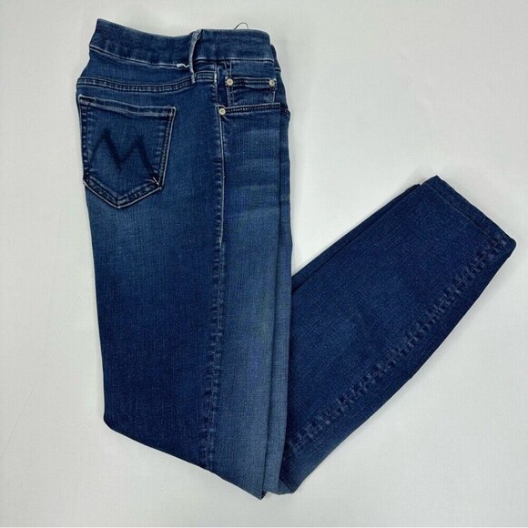 Mother Denim Women’s Looker Ankle Fray Fast Times Skinny Designer Jeans W24/L26 - Picture 2 of 12